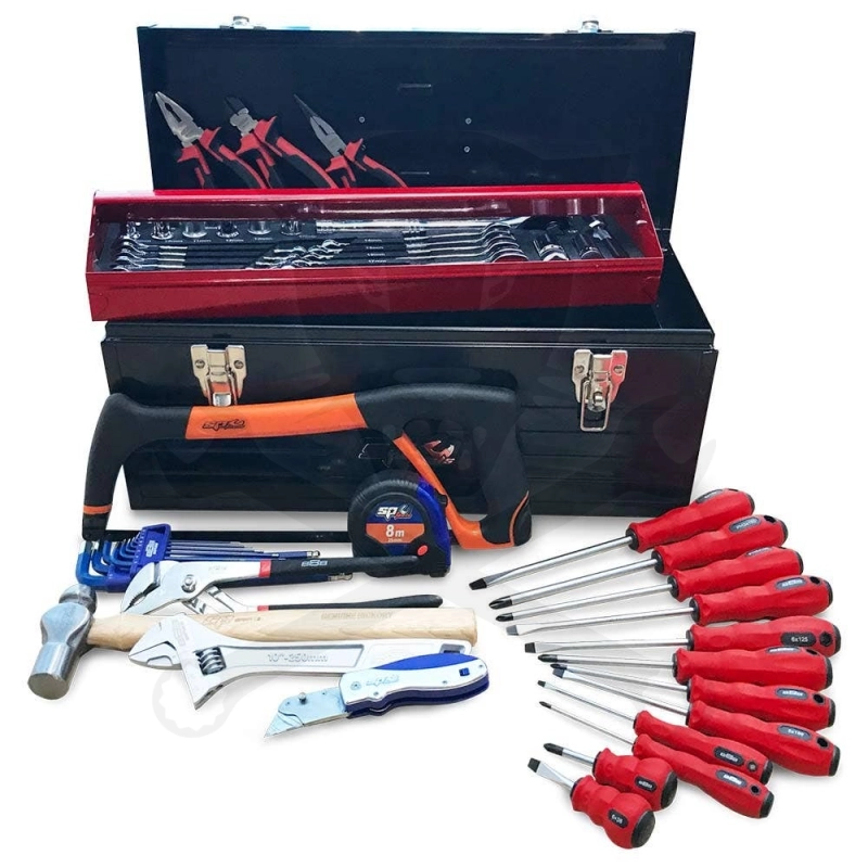 Szerszámos láda felszerelt SP Tools szerszámokkal 66 részes - metrikus
