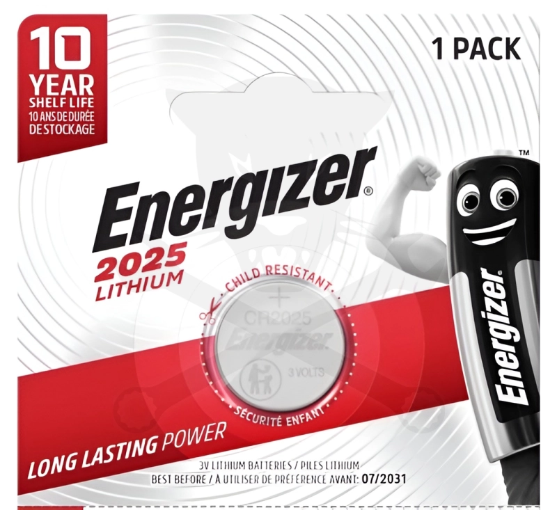 Elem 3V - CR2025 gombelem - Li Energizer