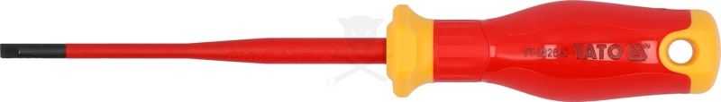 Csavarhúzó szigetelt lapos 4x100 mm VDE 1000V - Slim - Yato