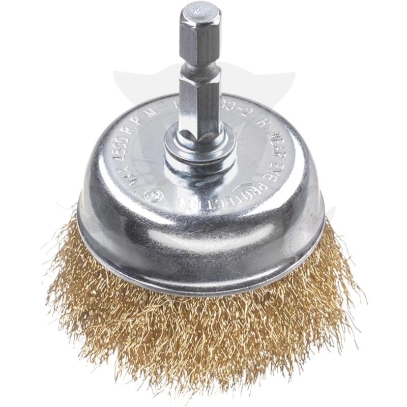 Drótkorong csapos fazékkefe  50 mm-es RÉZ szálak  50x6x0,2mm