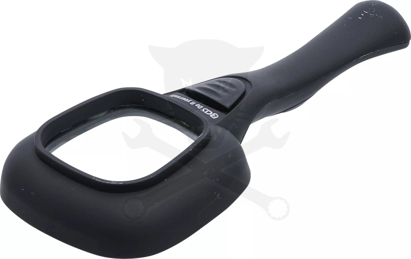 Nagyító  4x - LED világítással, D60 mm elemes BGS