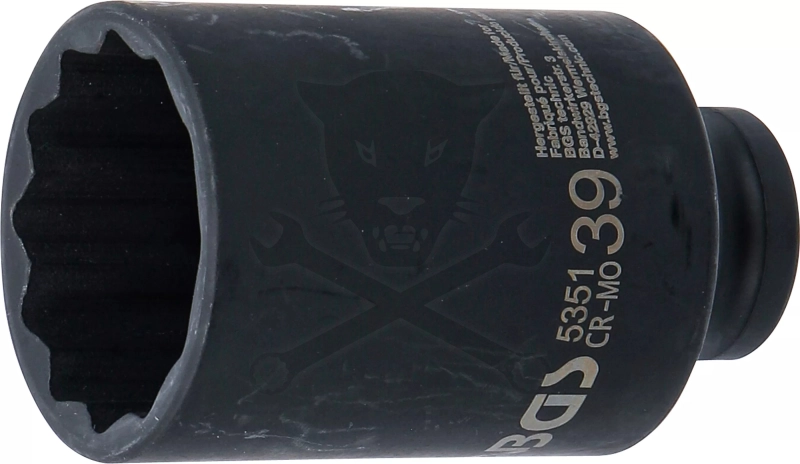 Légkulcsfej 1/2" 12 l.h. 39-es BGS