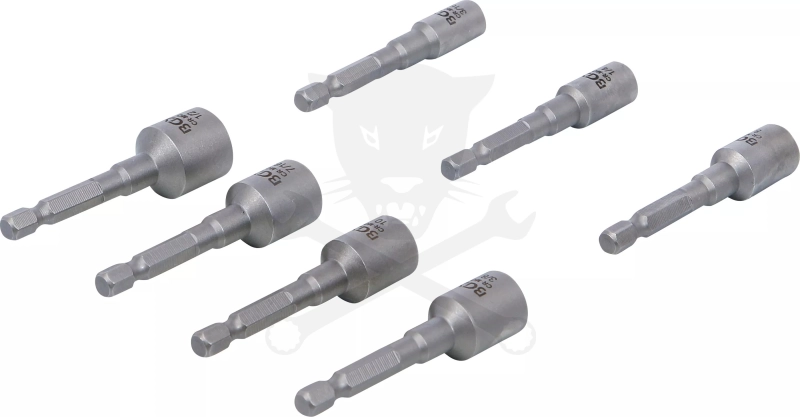Csavarkiszedő készlet - sérült fejű csavarokhoz hatlap / 1/4"  7 db-os -