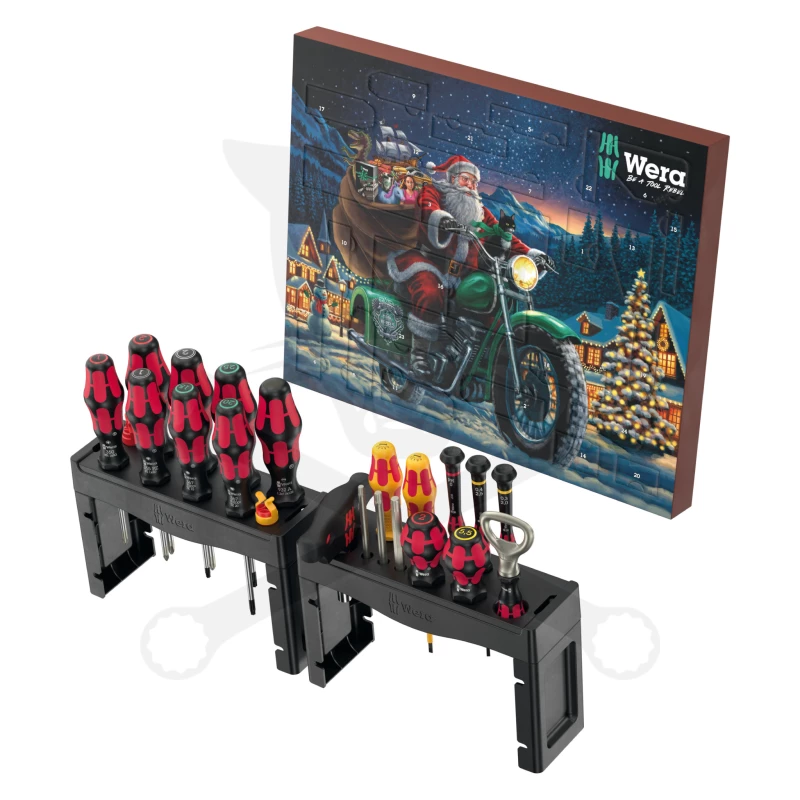 Karácsonyi szerszámkészlet ADVENTI KALENDÁRIUM 28 db-os - Wera