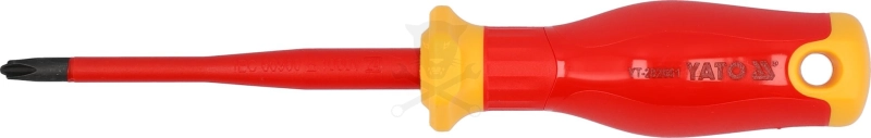 Csavarhúzó VDE 1000 V szigetelt +-/PH2x100 mm - Slim - Yato