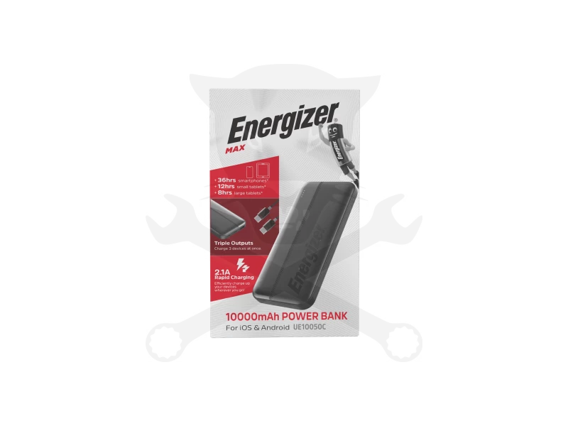 Power Bank 10.000mAh 2.1A 15W 2xUSB-C 1xUSB-A 295g - Energizer