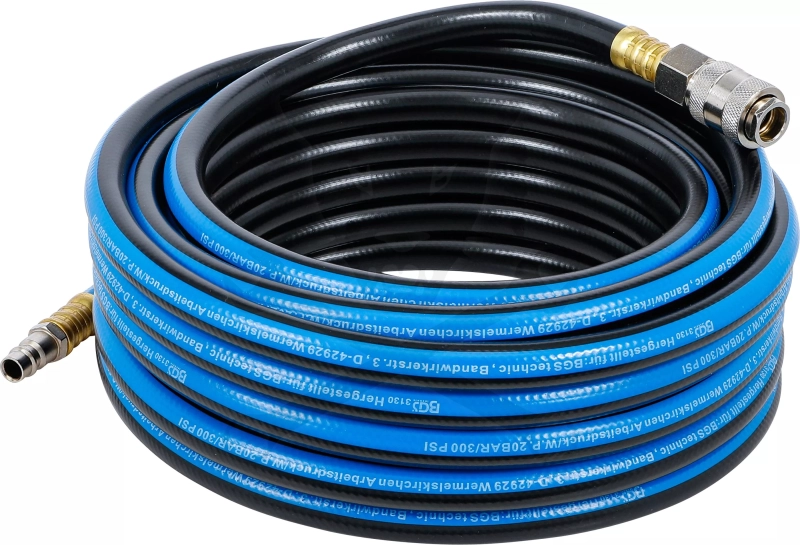 Levegőtömlő szerelt 10 méter 8 mm / 14 mm - KÉK - BGS