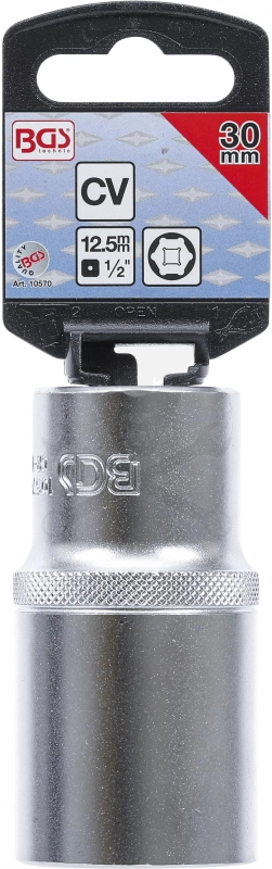 Dugókulcs - crowafej 1/2" 6 lap hosszú 30 mm BGS
