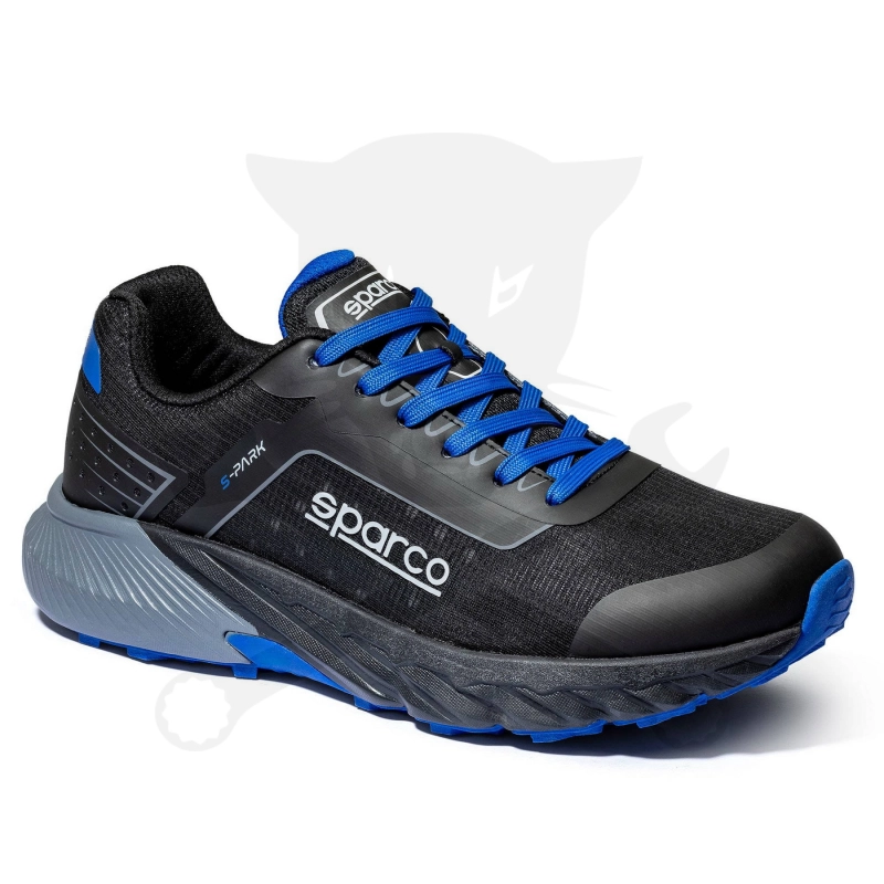 Munkacipő orrvédelem nélküli SPARCO - S-Park GAP O1 SR FO HRO Fekete-Kék 38
