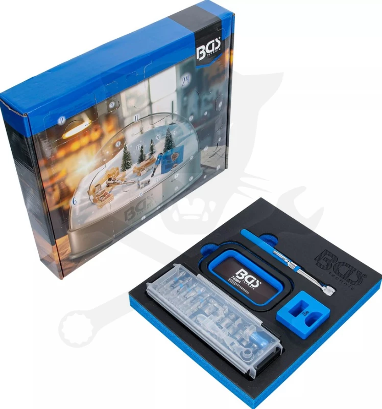 Karácsonyi szerszámkészlet ADVENTI KALENDÁRIUM 44 db-os - BGS