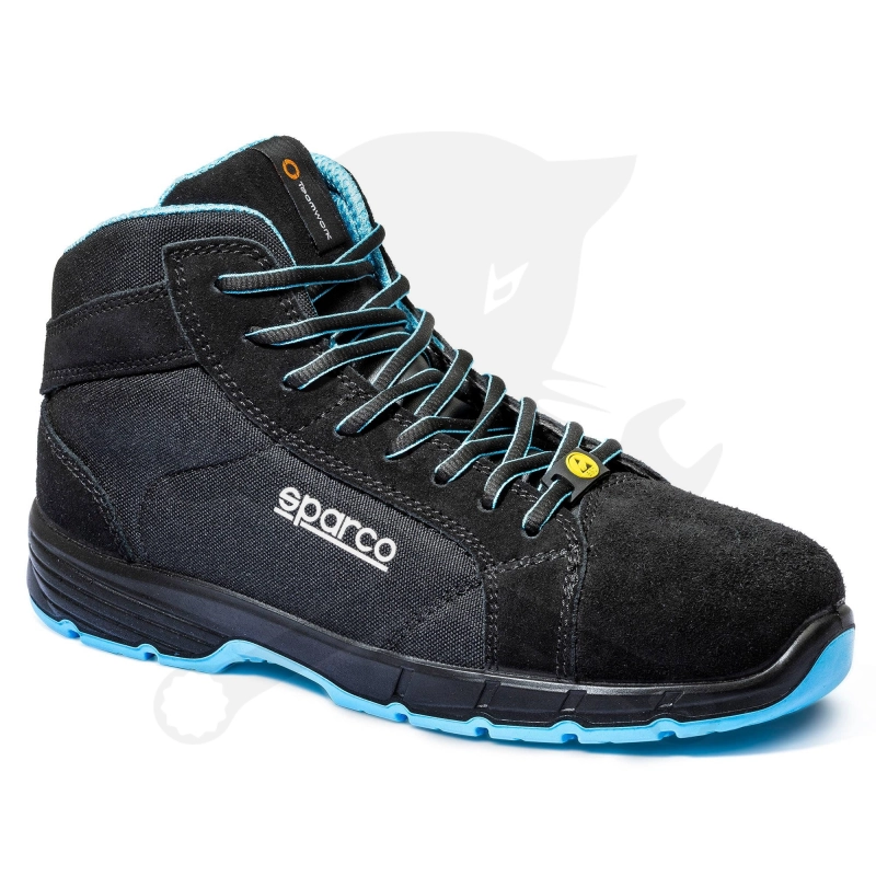 Munkavédelmi bakancs SPARCO - Horizon-H FARGO ESD S3S SR FO Fekete-Kék 41-es