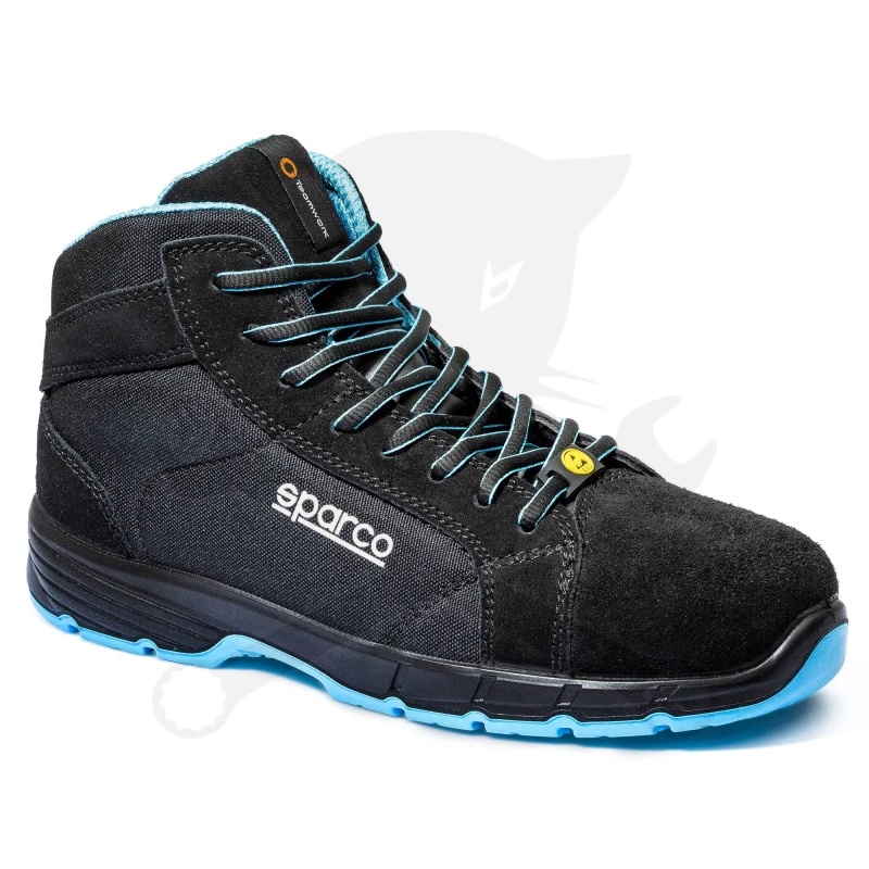 Munkavédelmi bakancs SPARCO - Horizon-H FARGO ESD S3S SR FO Fekete-Kék 43-as