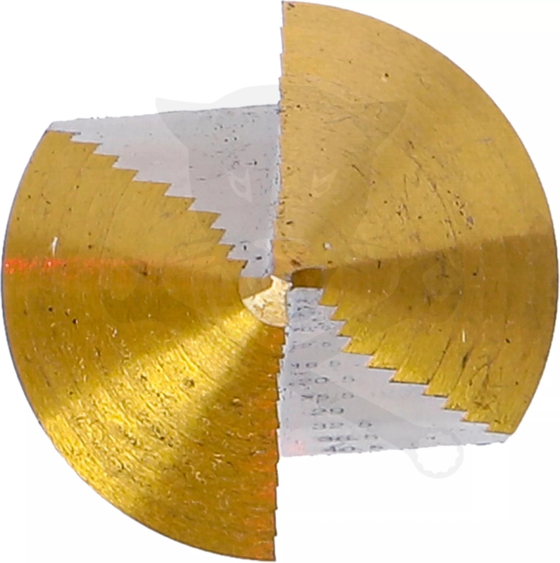 Lemezfúró, lépcsős - 1 db-os HSS 6-40,5 mm TiN bevonat - BGS