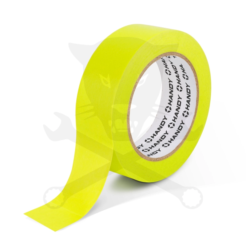 Maszkolószalag autóipari 24 mm x 50 m sárgászöld, hőálló - Handy
