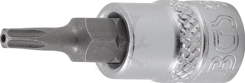 Rátűzőkulcs - crowa+bit 1/4" torx, furatos TPX15 x 38 mm - BGS