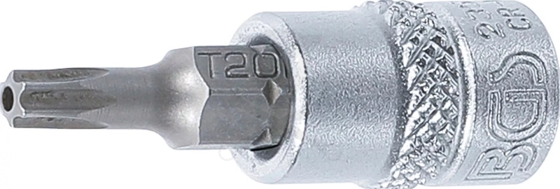 Rátűzőkulcs - crowa+bit 1/4" torx, furatos TPX20 x 38 mm - BGS