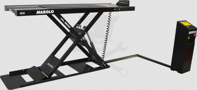 Motorkerékpár szerelő/emelő állvány MAROLOW-FLAT-LIFT 1200W 600kg elekt.