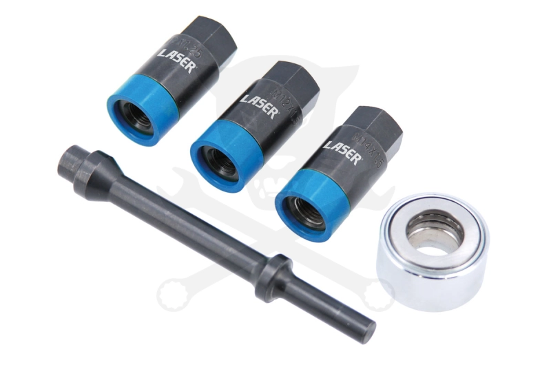 Kerék tőcsavar ki és beszerelő készlet M12x1.25, M12x1.5, M14x1.5 -Laser