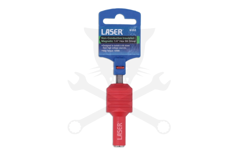 Szigetelt VDE 1000 V 1/4" külső hatlap / 1/4" bittartó adapter -Laser