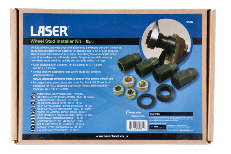 Kerék tőcsavar beszerelő készlet M12x1.25, M12x1.5, M14x1.5, M14x1.5 -