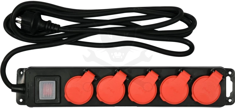 Hosszabbító kábel  3 m - kültéri IP44 gumi kábel 3 x 1.5 mm2x5 3500W