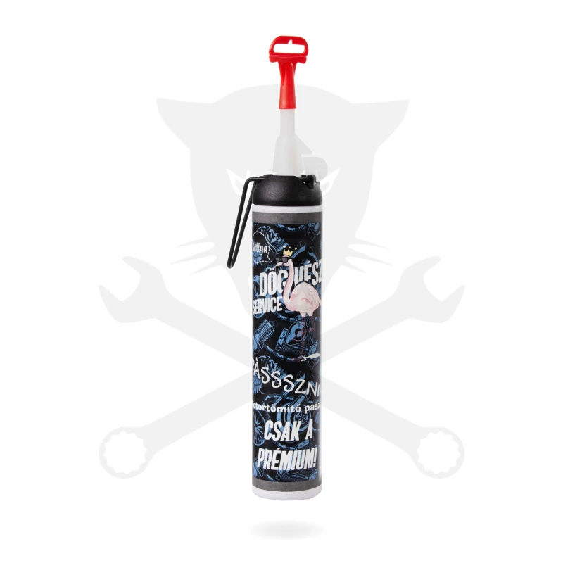 Motortömítő paszta, piros 260 °C - "Pásssznn" - 200 ml - DÖGVÉSZ SEVICE