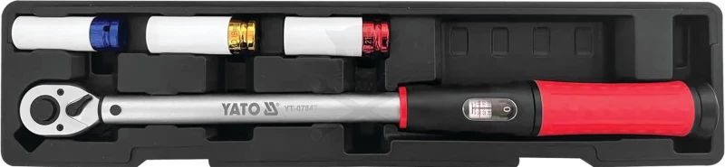 Nyomatékkulcs  40-220 Nm 1/2" - jobbos-balos + dugó készlet - Yato
