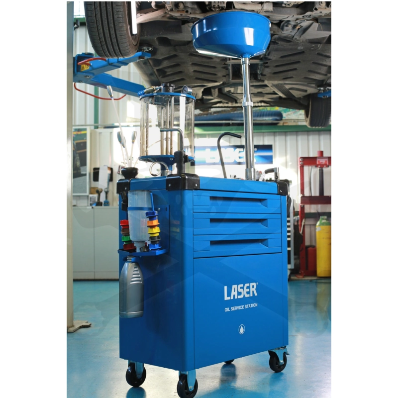 Olajcserélő - Leeresztő, feltöltő állomás - 70L Laser