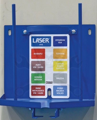Olajbetöltő adapter készlet kézmentes tölcsérrel 9 db-os + Falitartó készlet