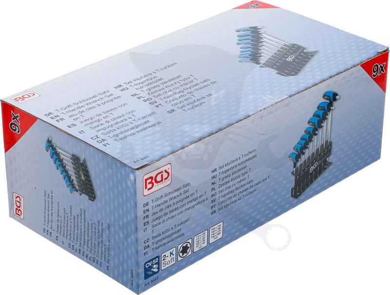 Torx kulcs T-fogós készlet T10-T50 9 db-os készlet - BGS