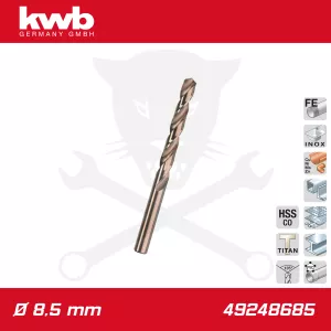 Csigafúró  8,5 mm HSS-G Co5 DIN 338 Twist, profi - KWB