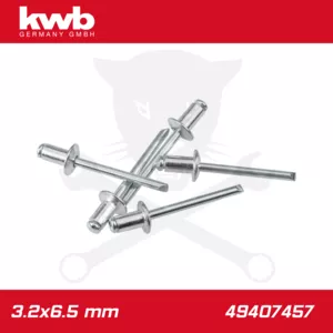 Popszegecs, alu-horganyzott DIN 7337 3.2x6.5 mm 50 db-os - KWB