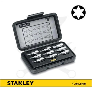 Rátűzőkulcs - crowa+bit készlet 1/2" torx 9 részes - Stanley