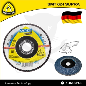 Csiszolótányér, lamellás 125 mm P120 - acél és színesfém - KLN