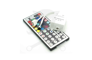 Vezérlő RGB LED szalaghoz, távirányítóval 12V - 6A ELMARK (99RGBCR2)