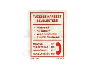 Tábla utánvilágítós öntapadós Káreset 150x200 UV200