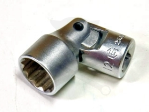 Dugókulcs - crowafej 1/4" 12 szög csuklós 9 mm Genius
