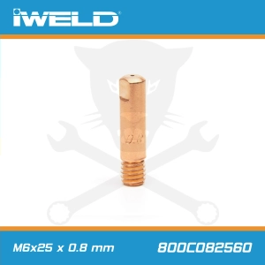 CO áramátadó fúvóka normál M6x25 x 0,8 mm - Iweld