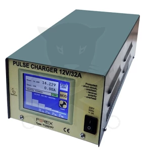 Akkumulátor töltő FRX 12V - 32A - Full Automata - Érintőképernyős