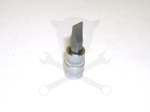 Rátűzőkulcs - crowa+bit 1/4" lapos 7 mm
