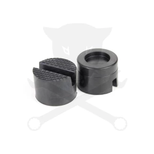 Gumipogácsa krokodil emelőhöz fekete  51/37 mm - hasított kivitel