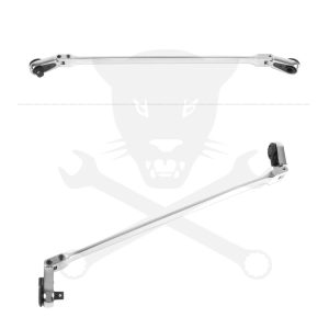 Racsnis hajtószár extra hosszú flexibilis fejjel 1/4" bit+1/4" dugófej
