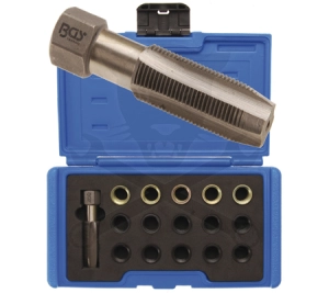 Gyertyamenet javító készlet M14x1.25 - 16 db-os - BGS