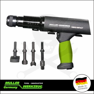 Vibro kalapács levegős készlet gyorstokmány +4 db ütőfej készlet- MÜLLER