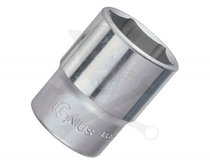 Dugókulcs - crowafej 1/2" 6 lap normál 21 mm Genius