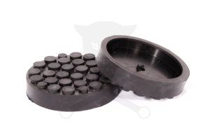 Gumipogácsa csápos emelőhöz 120/110 mm-es peremes pöttyös-lyukas