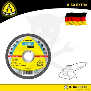 Vágókorong 125x1.0 mm A60 Extra - acél és inox - Klingspor
