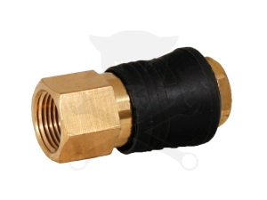 Levegős csatlakozó - gyorscsatlakozó anya - RÉZ - 3/8" BM - OLASZ
