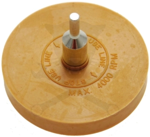 Fólia radír - vanília korong 4000 RPM menetes + adapter - BGS Technic