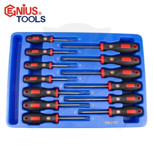 Tálcás Genius csavarhúzó készlet torx 13 db-os - 1/2